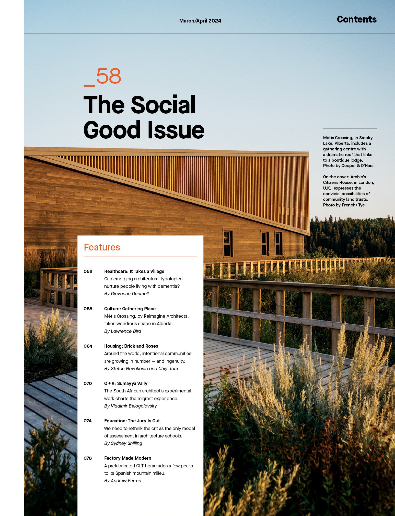 The Social Good Issue | March/April 2024