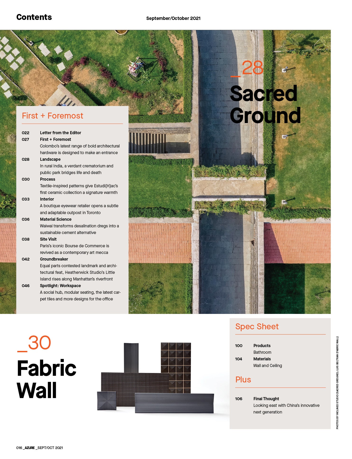 The Transformative Architecture Issue, September/October 2021