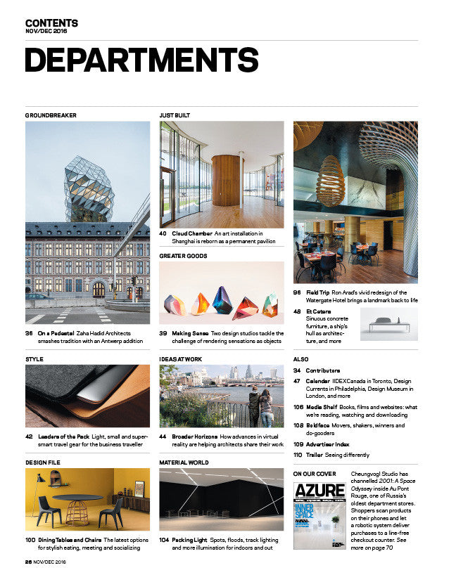 Interiors Issue, Nov/Dec 2016